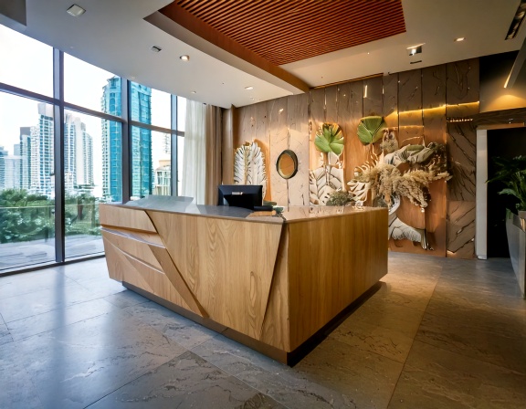 Quầy lễ tân đẹp giá xưởng TPHCM (5) Quầy lễ tân đẹp giá xưởng TPHCM (5)