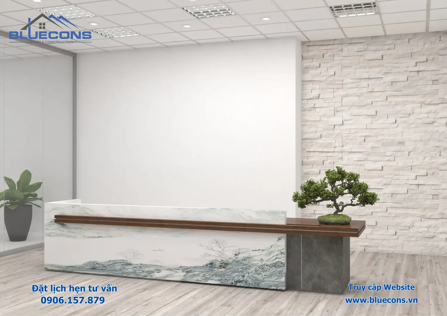 Quầy lễ tân đẹp vạn người mê năm 2024