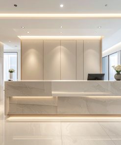 Quầy lễ tân đơn giản mà đẹp (1)