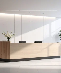 Quầy lễ tân gỗ MDF (1)