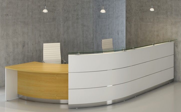 Quầy lễ tân gỗ MDF phủ melamine 3 Quầy lễ tân gỗ MDF phủ melamine 3
