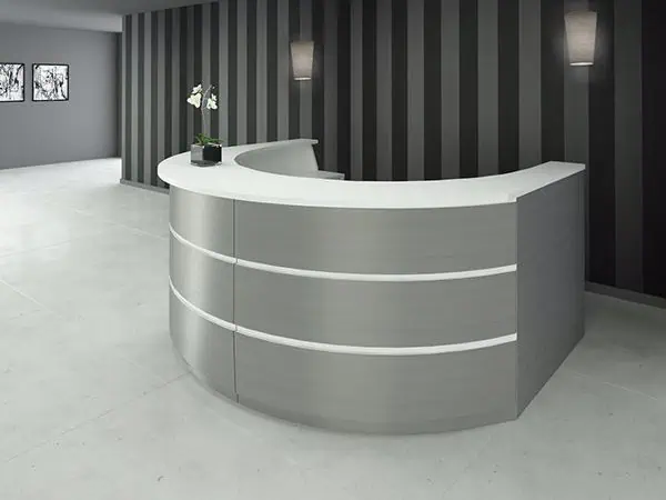 Quầy lễ tân gỗ MDF phủ melamine Quầy lễ tân gỗ MDF phủ melamine