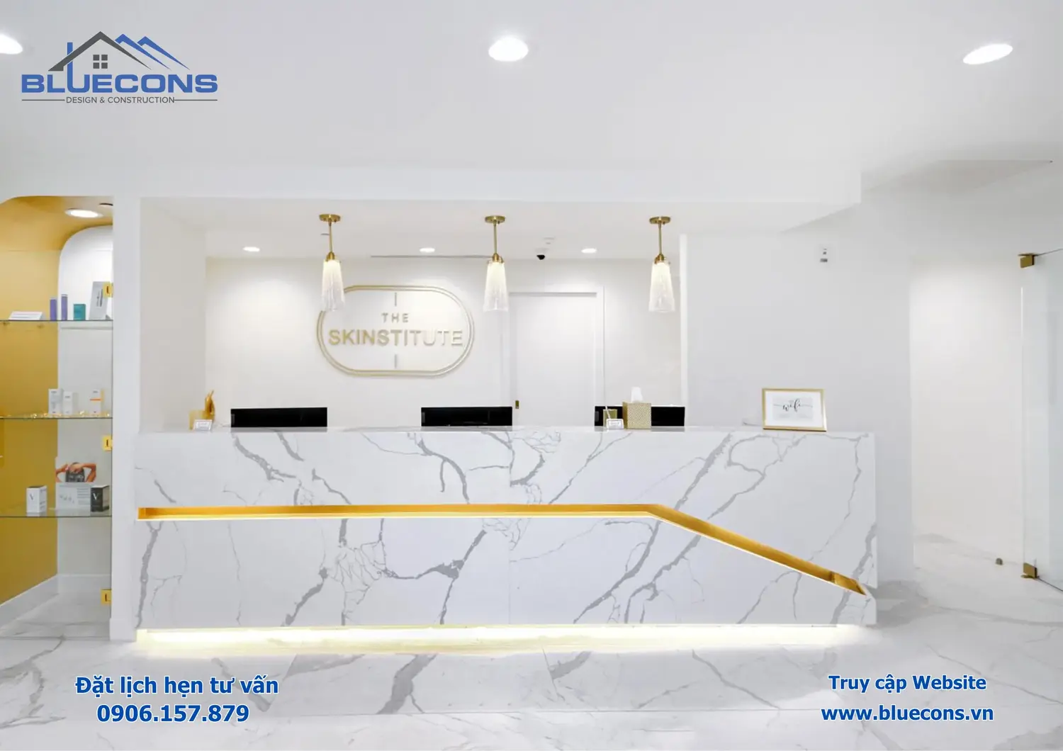 Quầy lễ tân hiện đại, mẫu bàn lễ tân hiện đại thịnh hành nhất 2024 7 Quầy lễ tân hiện đại, mẫu bàn lễ tân hiện đại thịnh hành nhất 2024