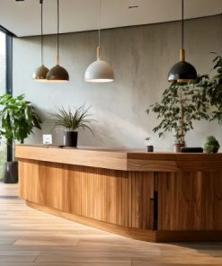 Quầy lễ tân hiện đại đơn giản (1)