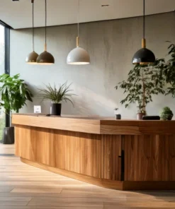 Quầy lễ tân hiện đại đơn giản (1)