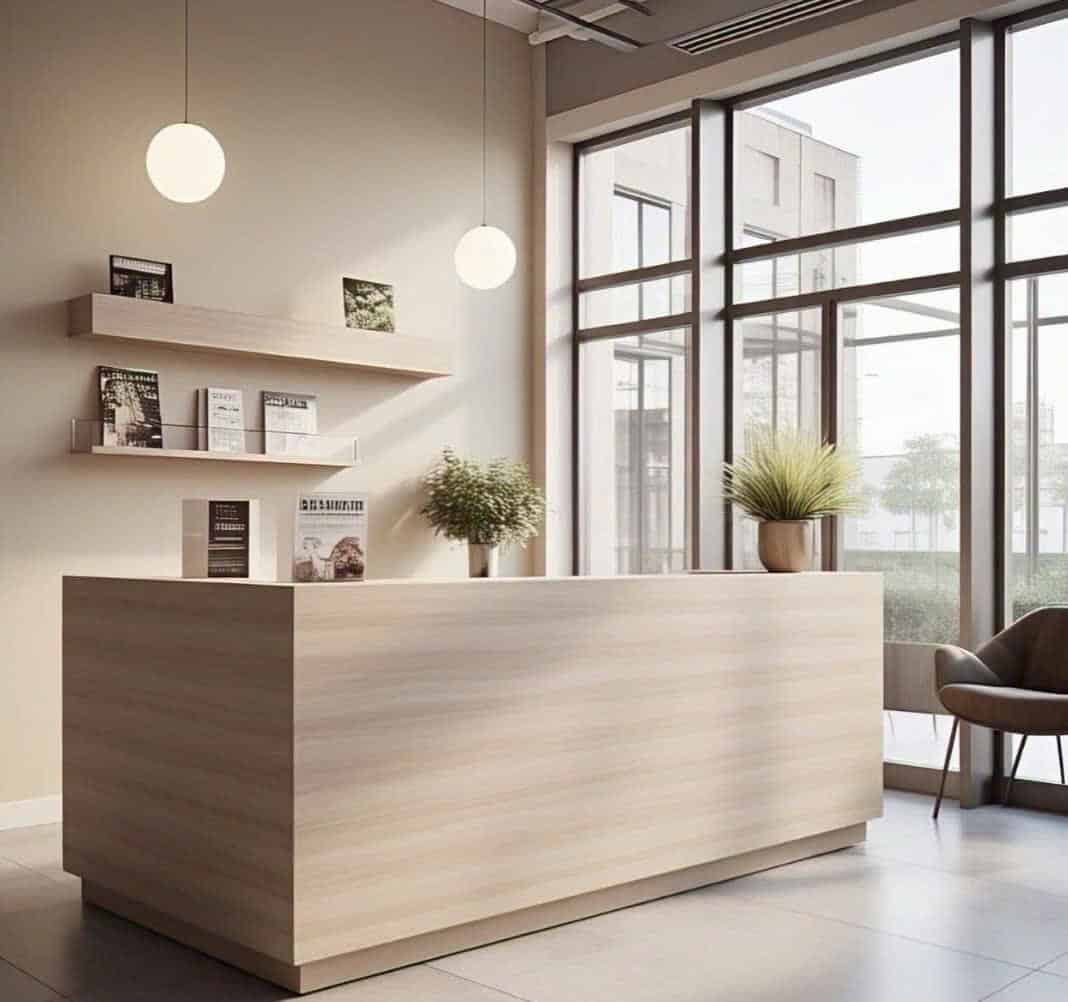 Quầy lễ tân phong cách hiện đại 3 Quầy lễ tân phong cách hiện đại 3