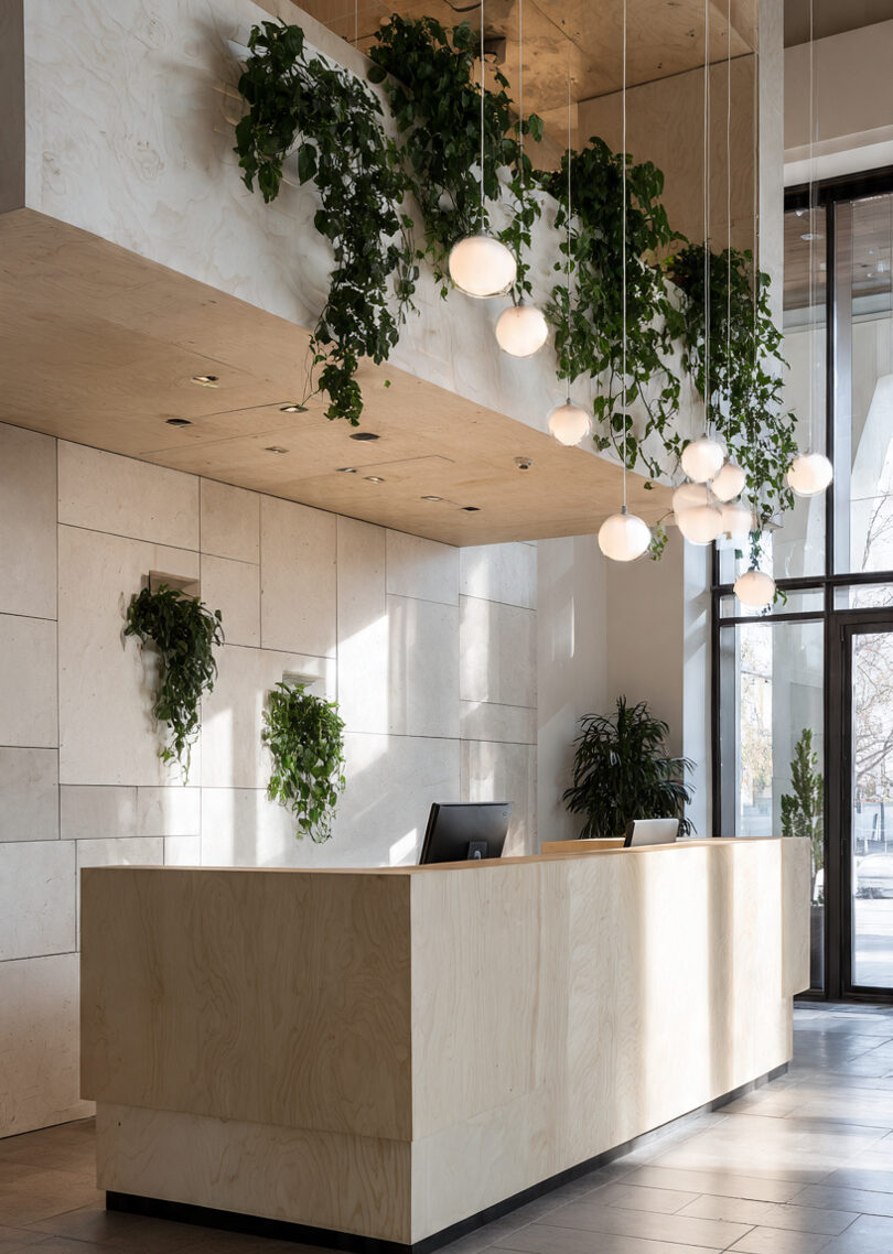 Quầy lễ tân plywood (2)