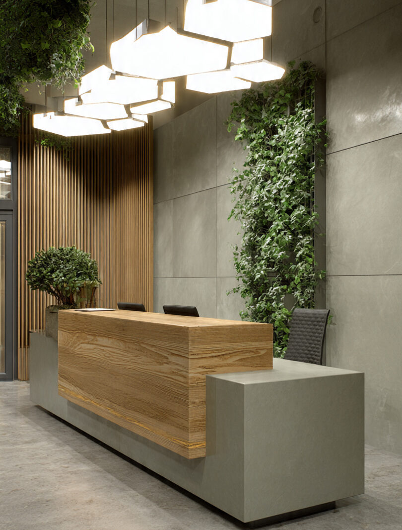 Quầy lễ tân plywood (3) Quầy lễ tân plywood (3)