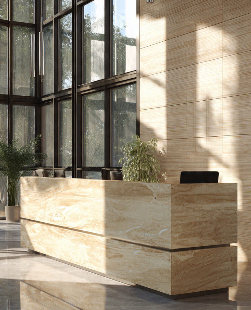 Quầy lễ tân plywood (5) Quầy lễ tân plywood (5)