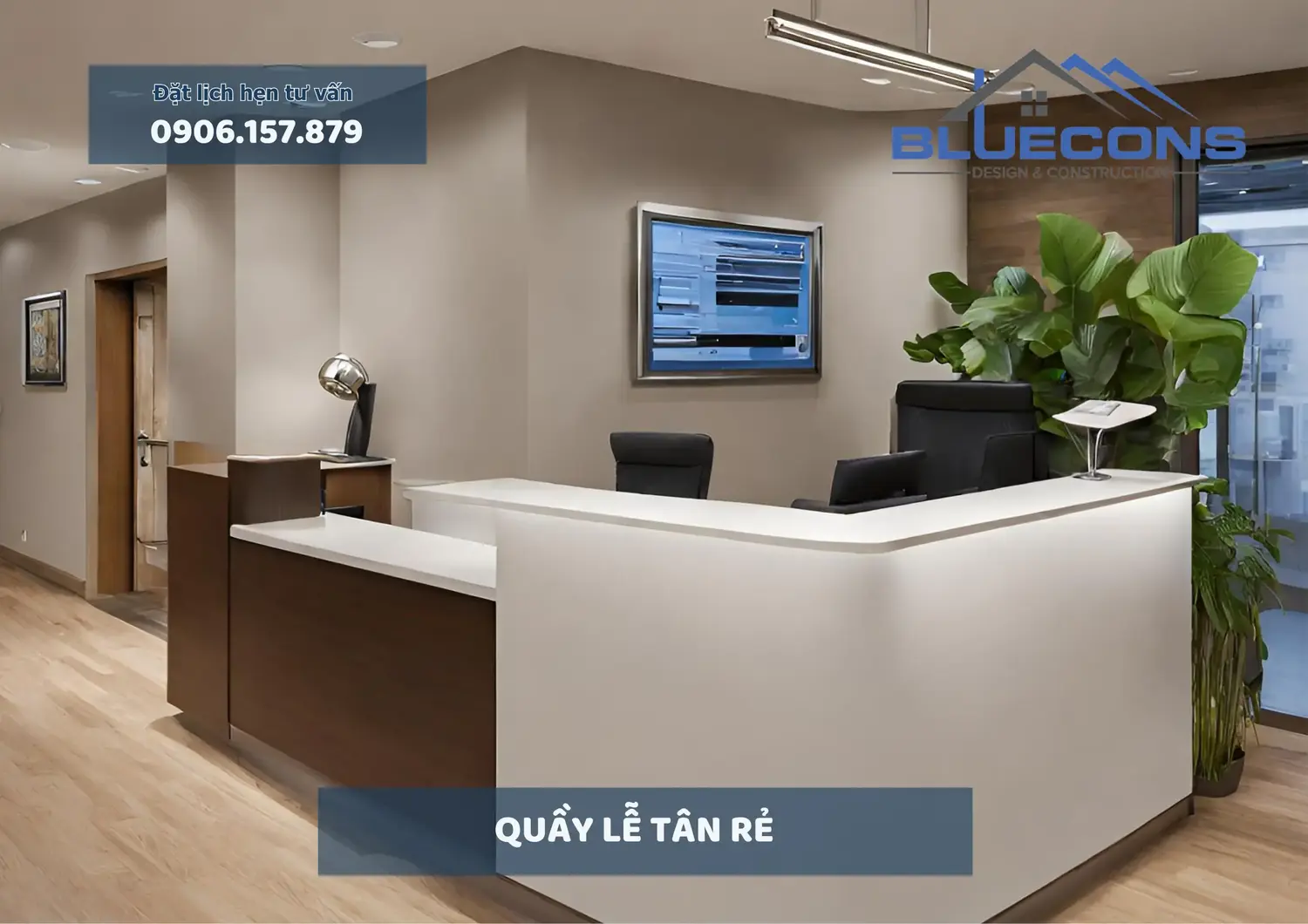 Quầy Lễ Tân Rẻ, Thiết Kế Quầy Lễ Tân Chất Lượng - Giá Cả Hợp Lý 2024 9 Quầy Lễ Tân Rẻ, Thiết Kế Quầy Lễ Tân Chất Lượng - Giá Cả Hợp Lý 2024