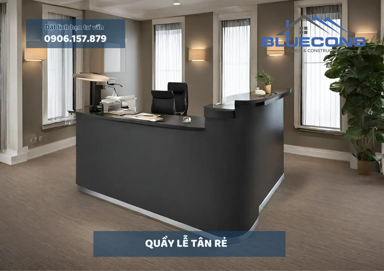 Quầy Lễ Tân Rẻ, Thiết Kế Quầy Lễ Tân Chất Lượng - Giá Cả Hợp Lý 2024 6 Quầy Lễ Tân Rẻ, Thiết Kế Quầy Lễ Tân Chất Lượng - Giá Cả Hợp Lý 2024