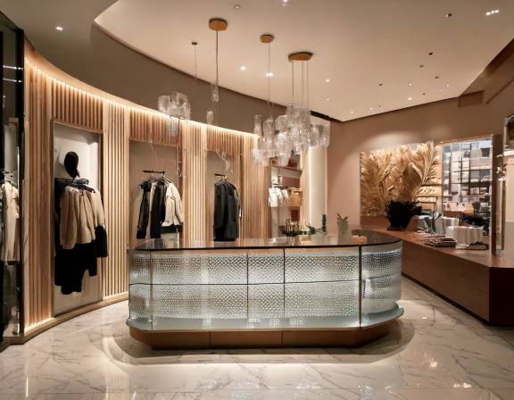 Quầy lễ tân shop thời trang (3) Quầy lễ tân shop thời trang (3)