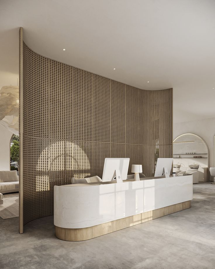Quầy lễ tân showroom (2) Quầy lễ tân showroom (2)