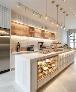 Quầy pha chế cafe chữ L đẹp (1)