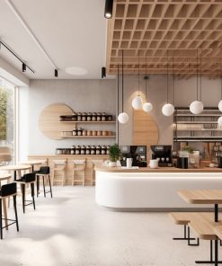 Quầy pha chế cafe chữ L đẹp (3)