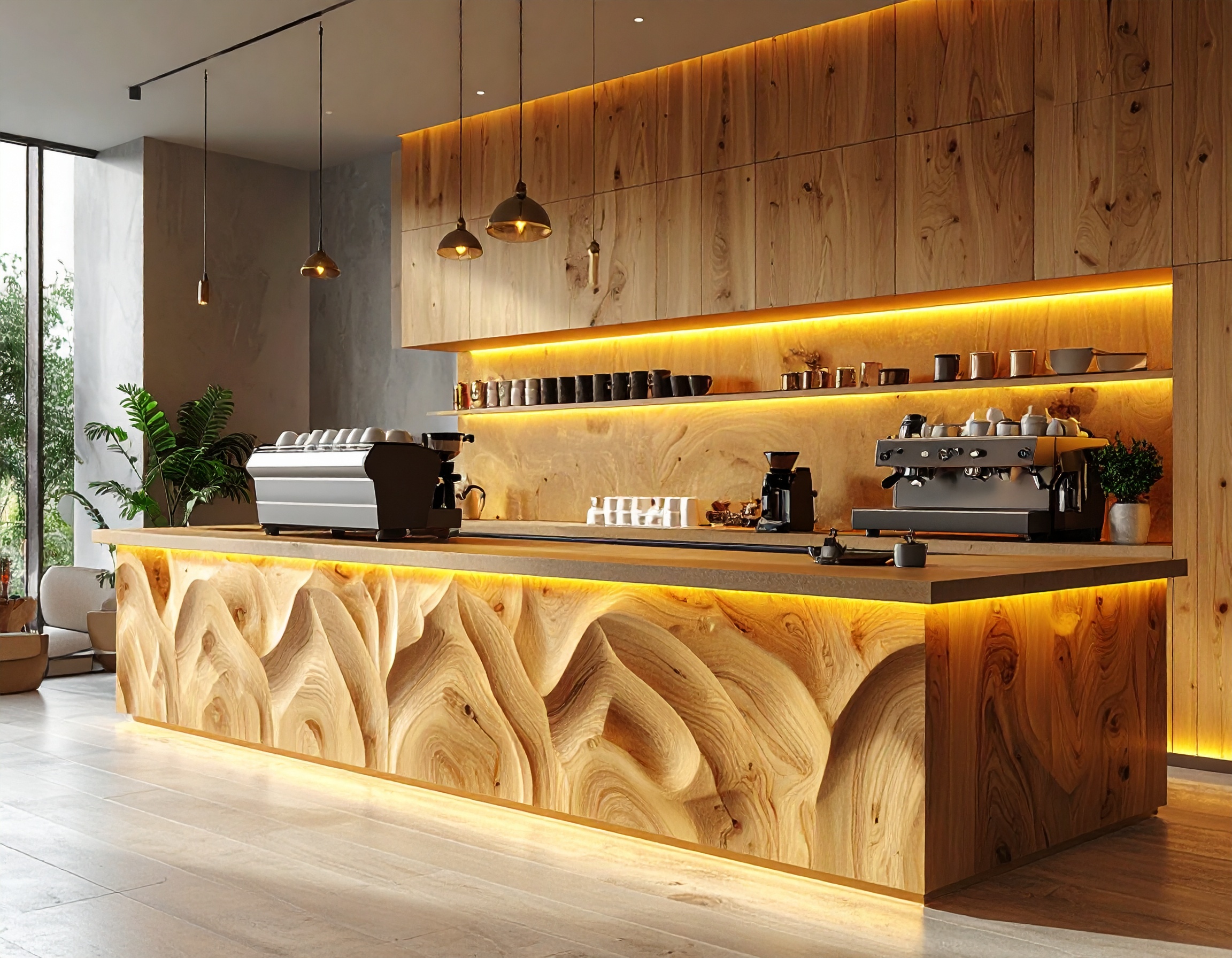 Quầy pha chế cafe gỗ melamine (1) Quầy pha chế cafe gỗ melamine (1)