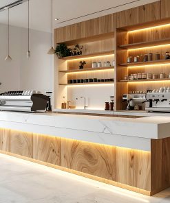 Quầy pha chế cafe gỗ melamine (2)