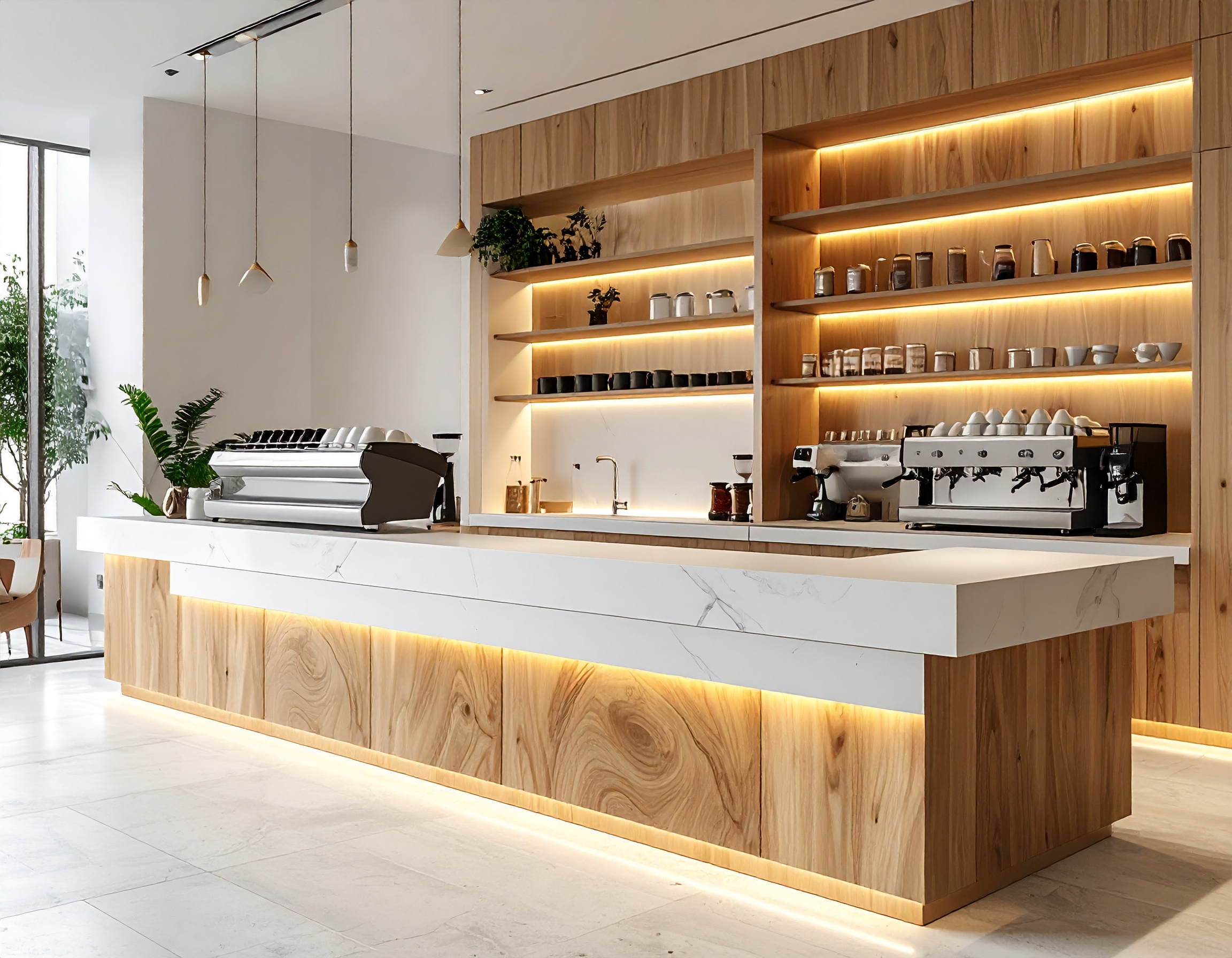 Quầy pha chế cafe gỗ melamine (2) Quầy pha chế cafe gỗ melamine (2)