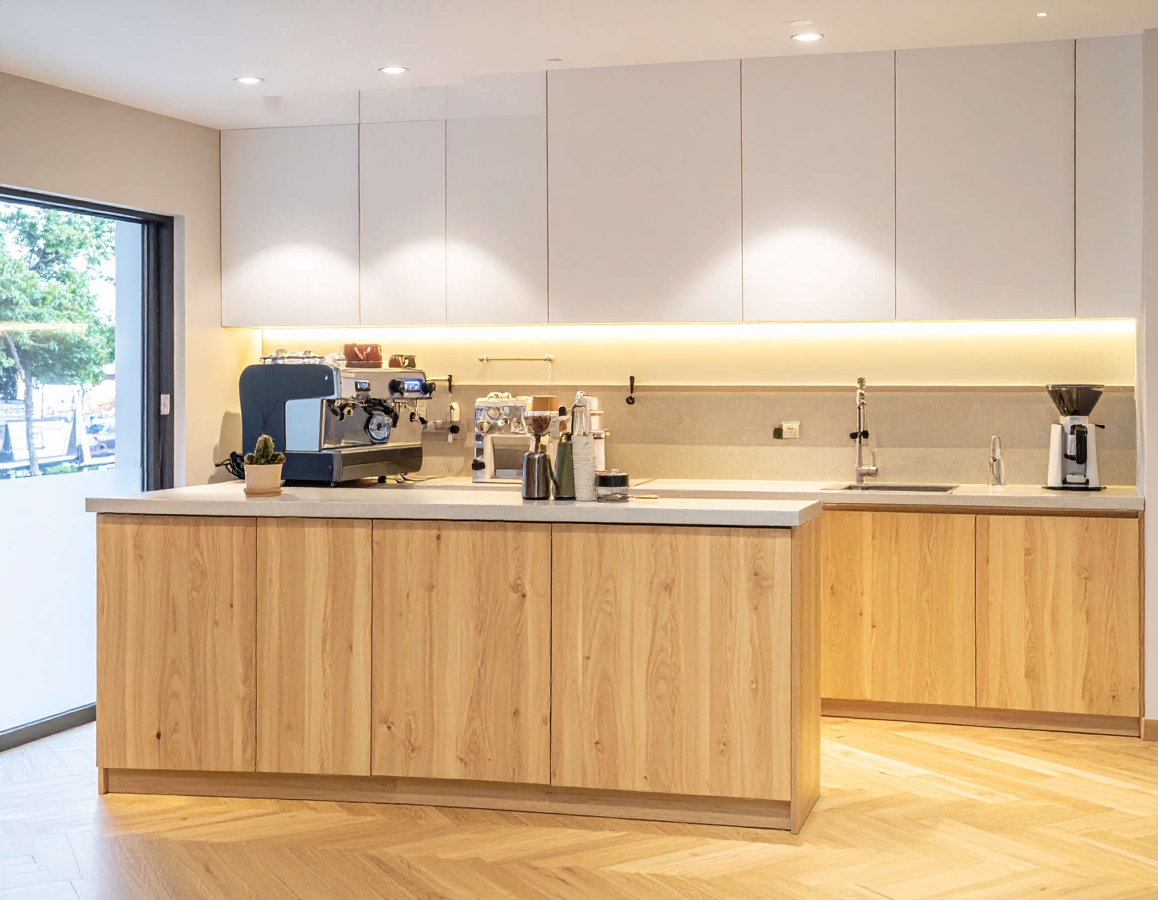 Quầy pha chế cafe gỗ melamine (3) Quầy pha chế cafe gỗ melamine (3)