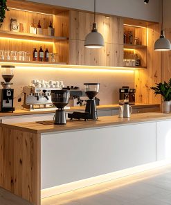 Quầy pha chế cafe gỗ melamine (4)