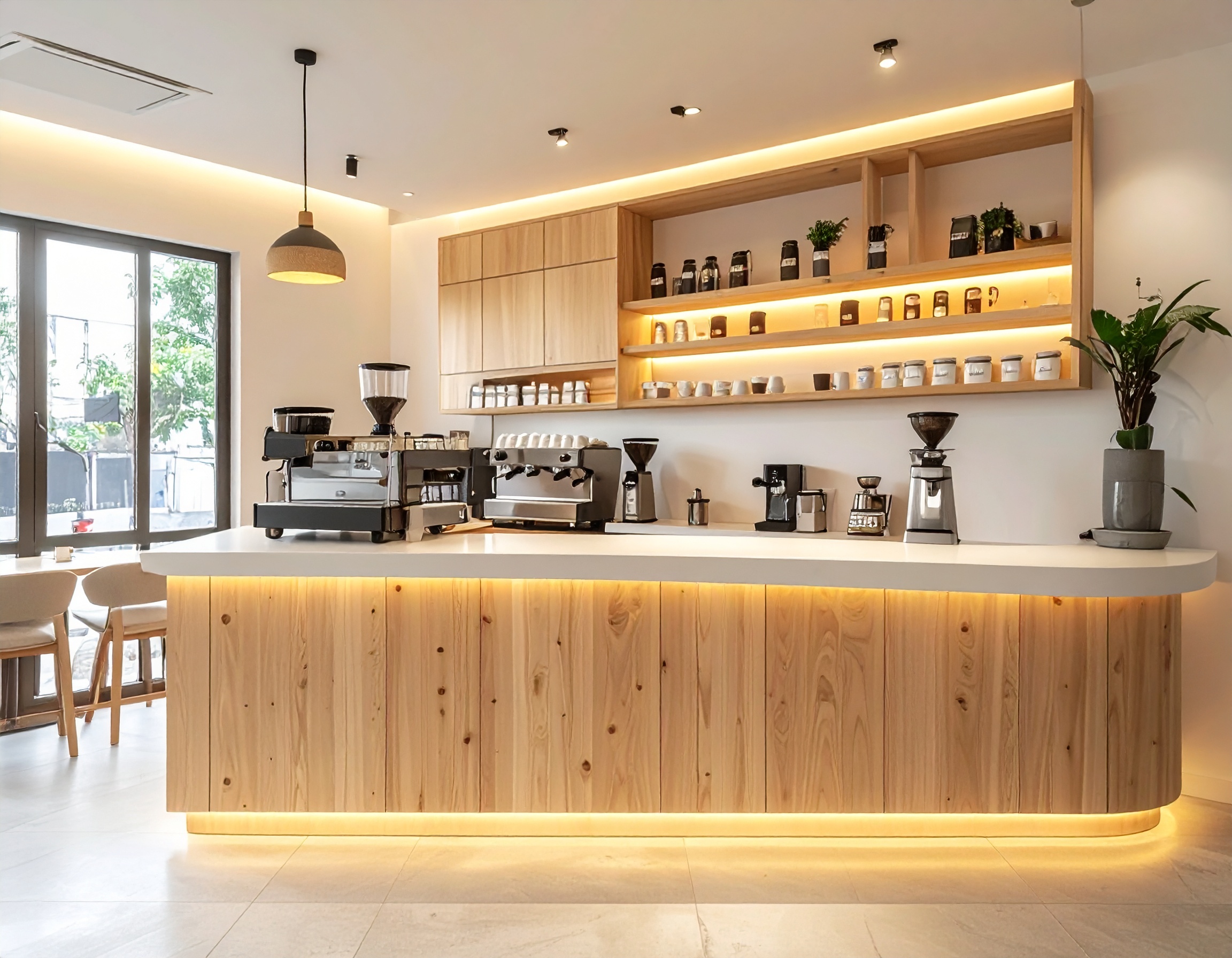 Quầy pha chế cafe gỗ melamine (5) Quầy pha chế cafe gỗ melamine (5)