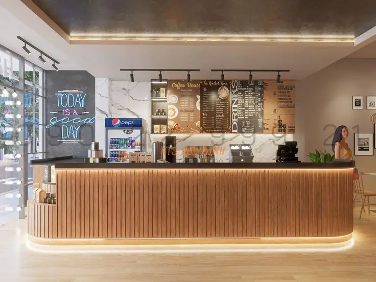 Quầy pha chế chuyên nghiệp cho quán trà sữa (4)