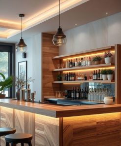 Quầy pha chế gỗ (3)