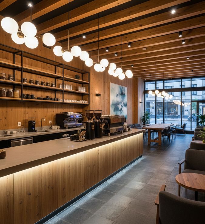 Quầy pha chế gỗ melamine (3) Quầy pha chế gỗ melamine (3)