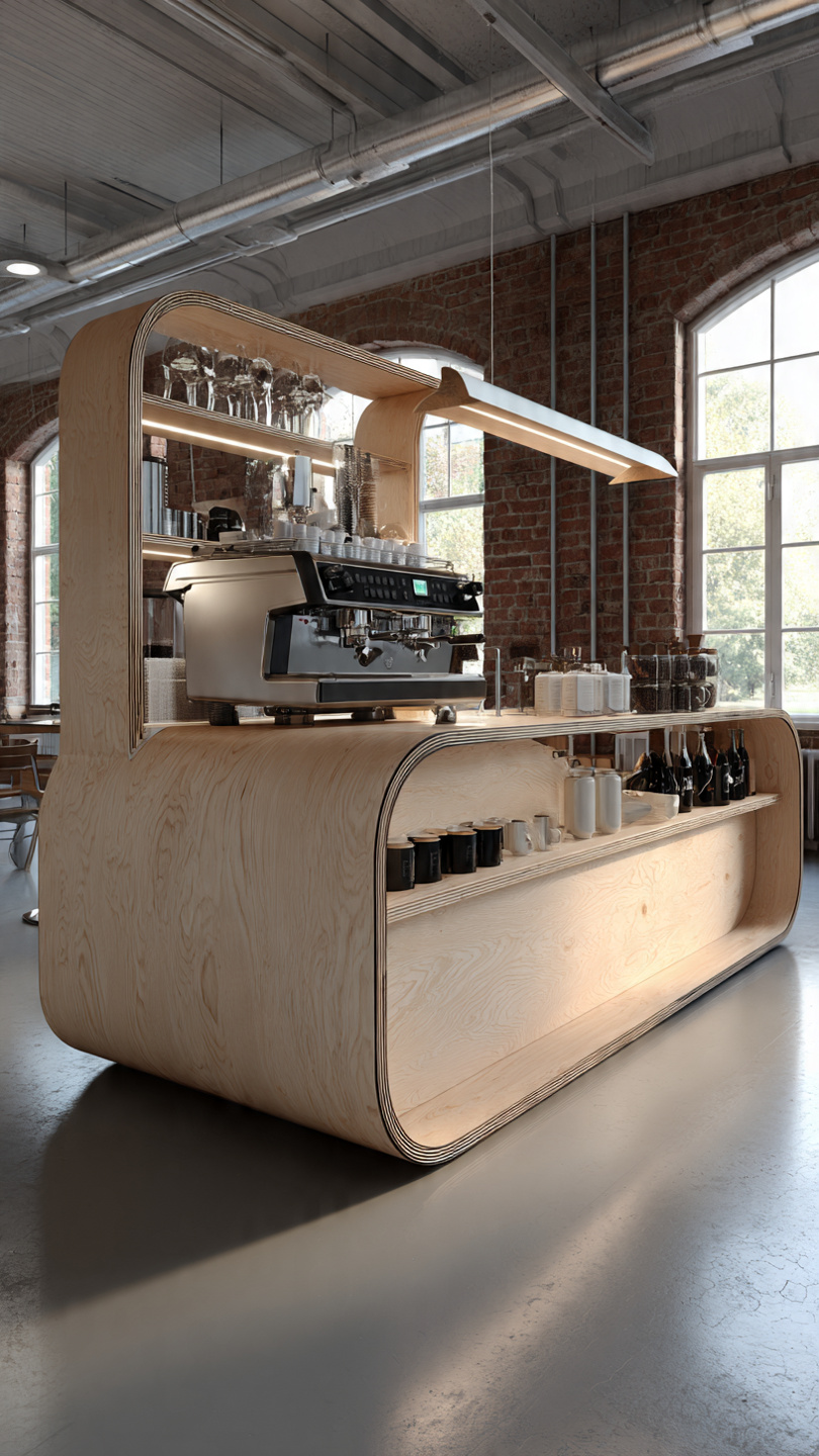 Quầy pha chế plywood (2) Quầy pha chế plywood (2)