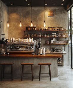 Quầy pha chế quán cà phê (4)