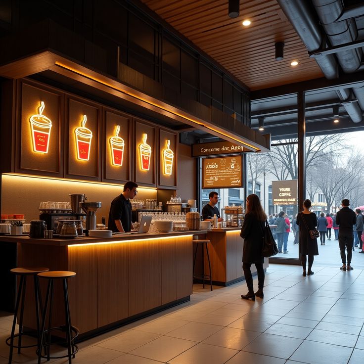 Quầy pha chế quán trà sữa hiện đại (1) Quầy pha chế quán trà sữa hiện đại (1)