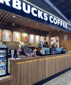 Quầy pha chế quán trà sữa hiện đại (2)