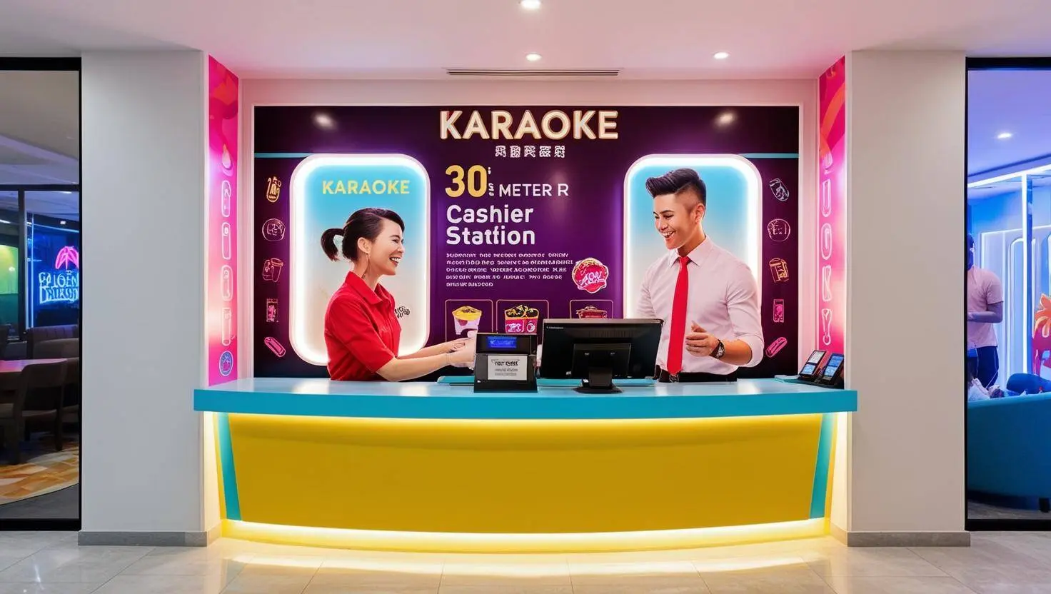 Quầy thu ngân karaoke (8) Quầy thu ngân karaoke (8)