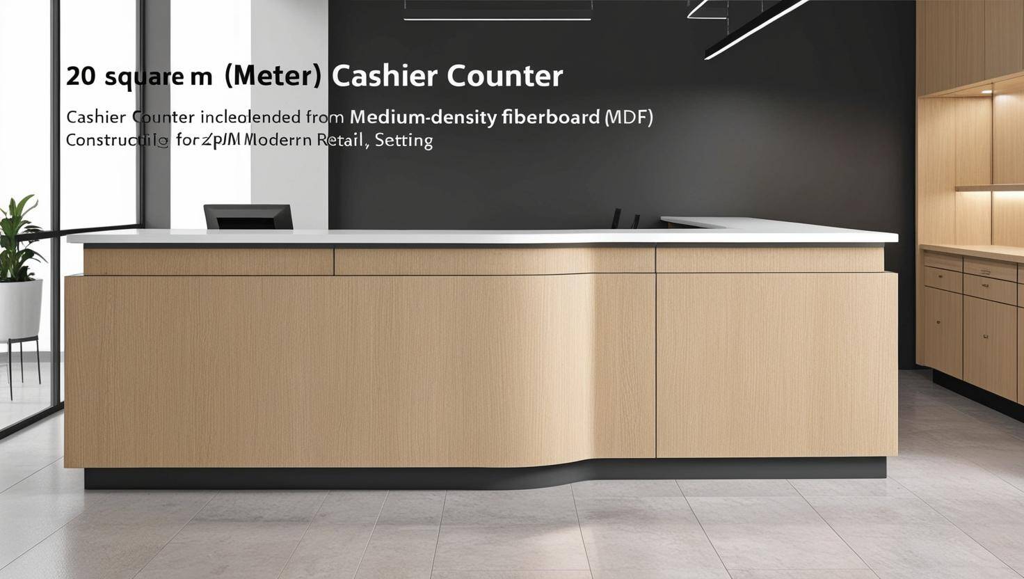 Quầy thu ngân mdf (4) Quầy thu ngân mdf (4)