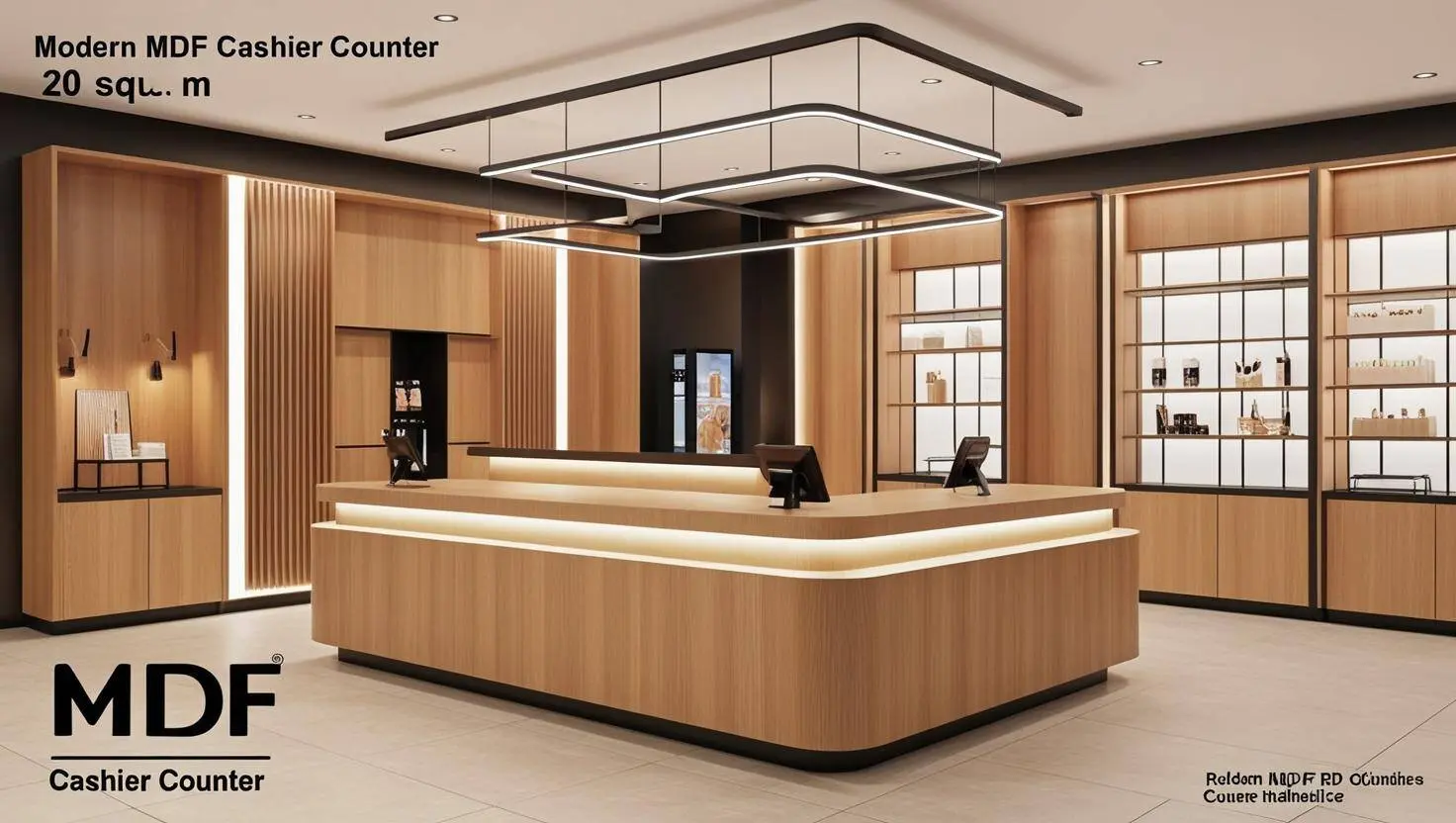 Quầy thu ngân mdf Quầy thu ngân mdf