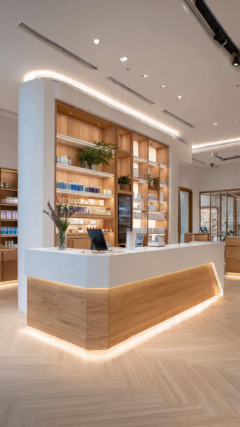 Quầy thu ngân plywood (2) Quầy thu ngân plywood (2)