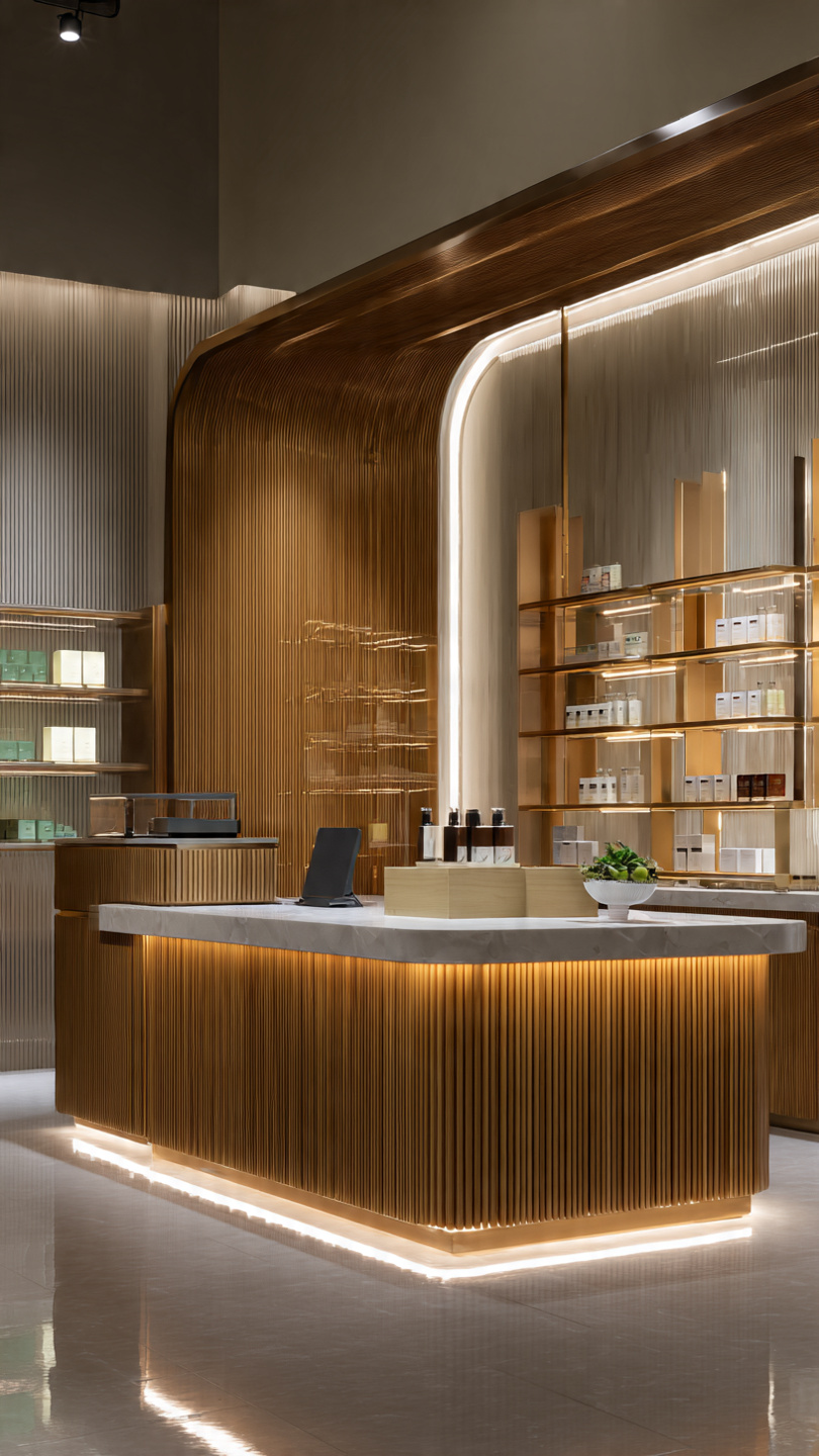 Quầy thu ngân plywood (3) Quầy thu ngân plywood (3)