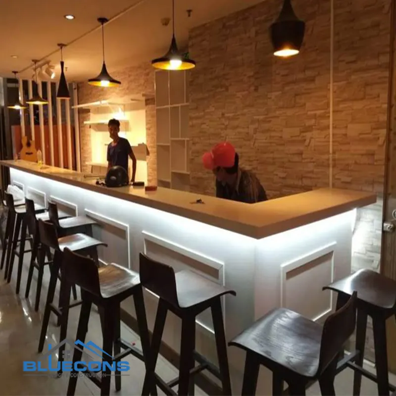 Quầy pha chế chữ L Quầy bar QB036
