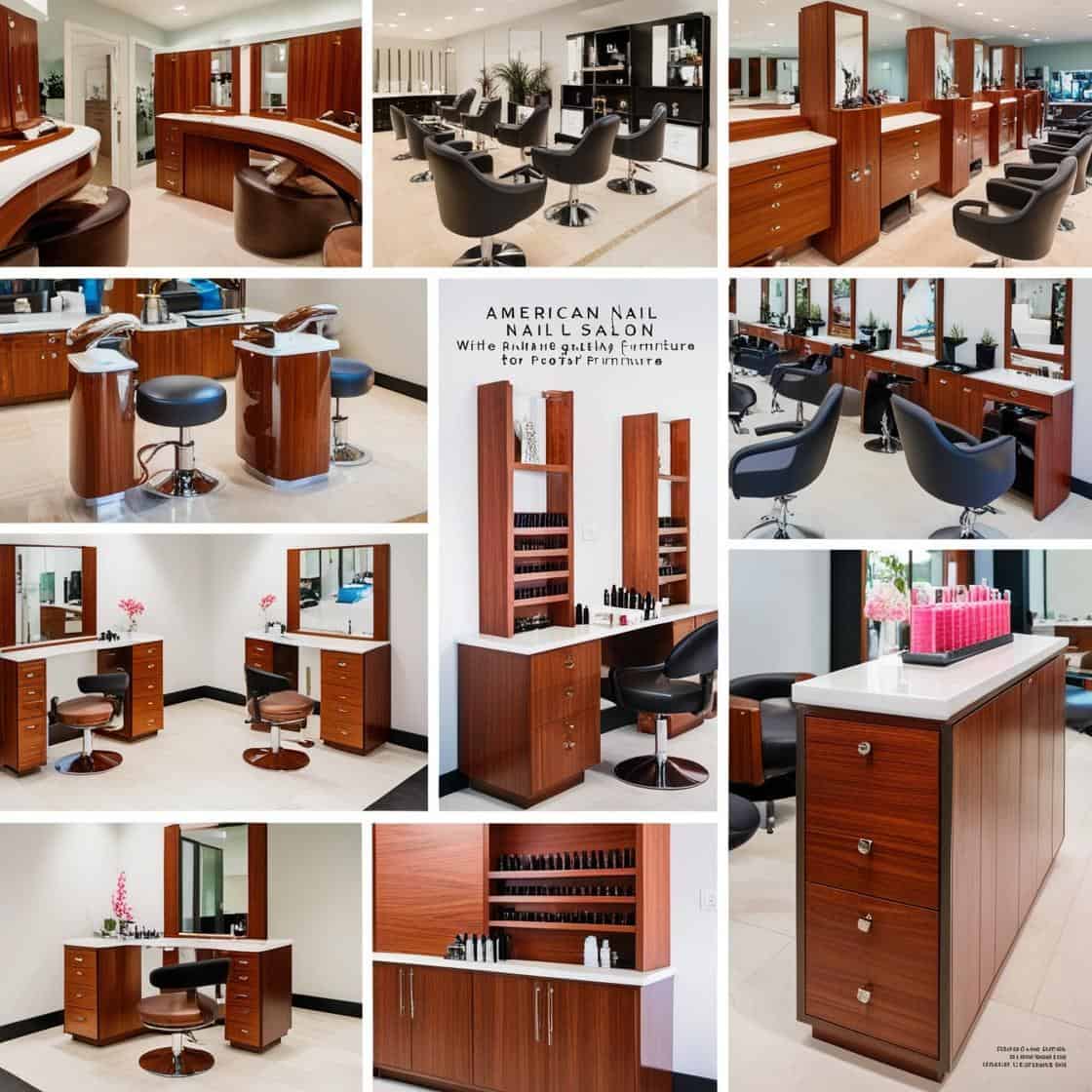 Sản Xuất Đồ Nội Thất Cho Tiệm Nail Mỹ