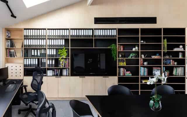 San xuat tu sach go plywood cho phong lam viec
