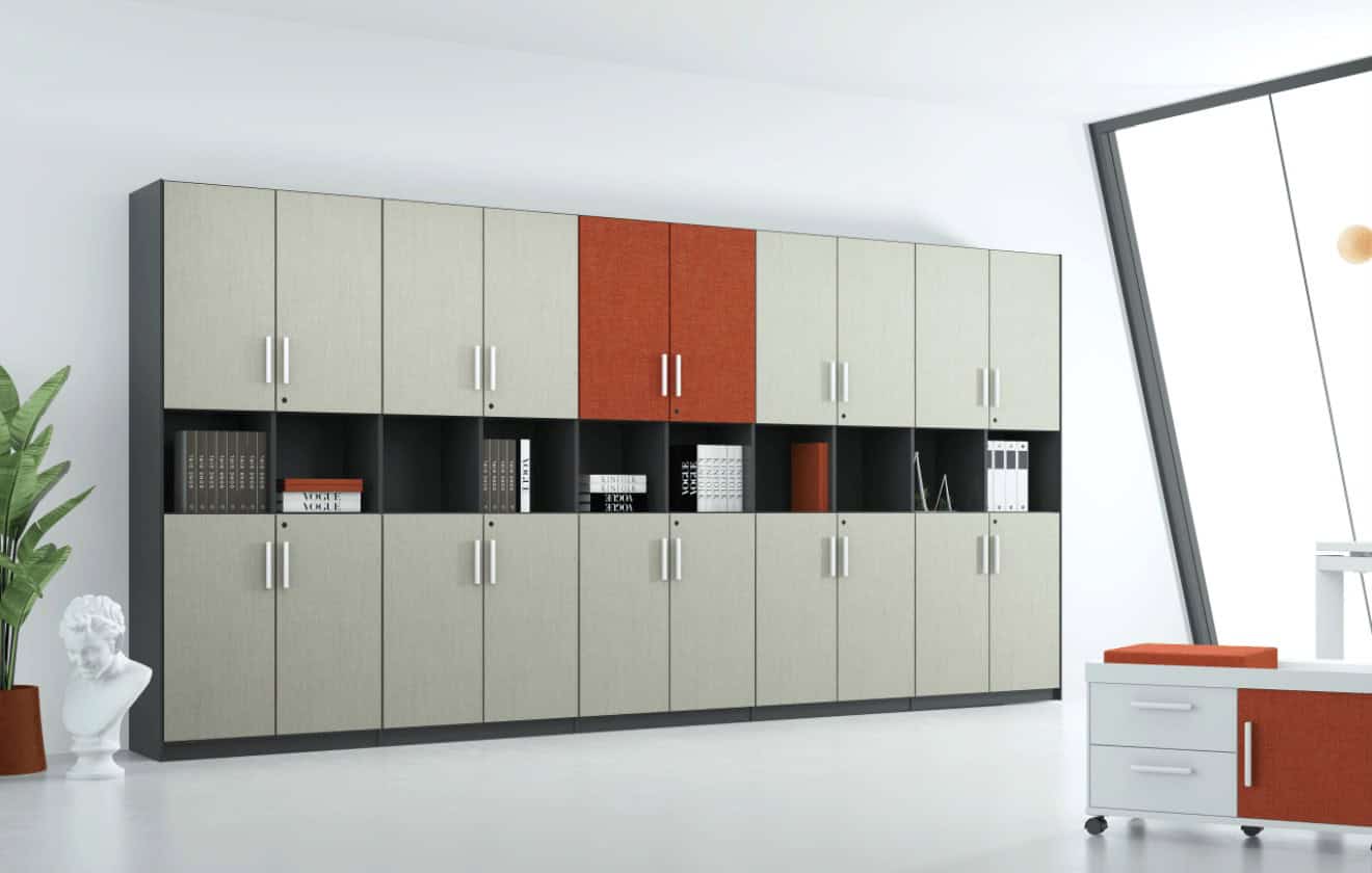 Sản xuất tủ văn phòng bằng MDF 2 Sản xuất tủ văn phòng bằng MDF 2