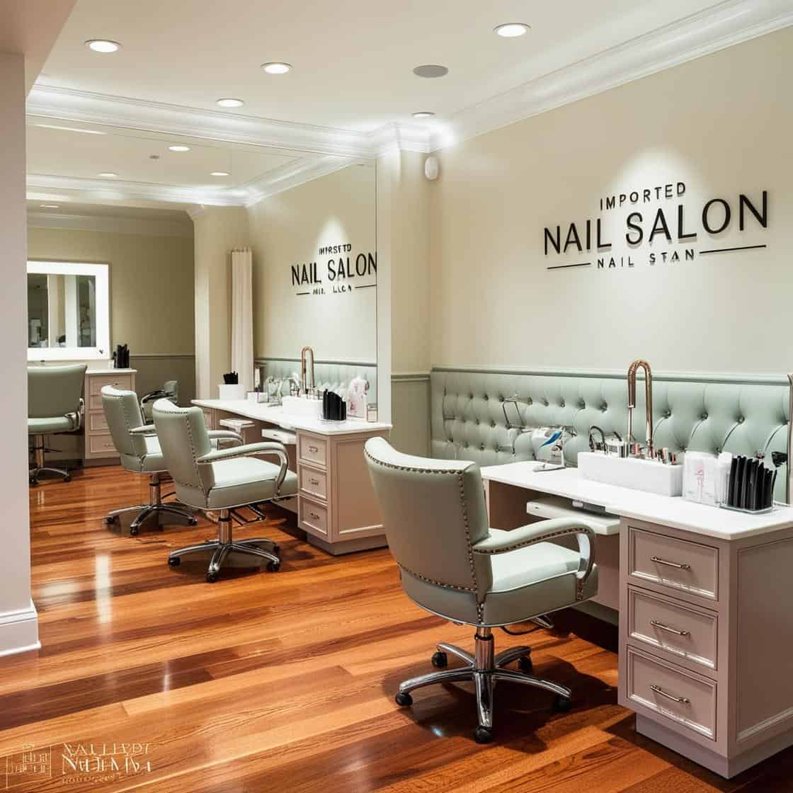 Setup Tiệm Nail Với Nội Thất Nhập Khẩu (2)