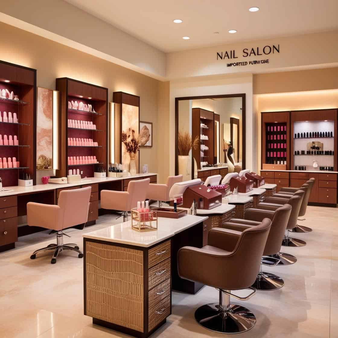 Setup Tiệm Nail Với Nội Thất Nhập Khẩu (3)