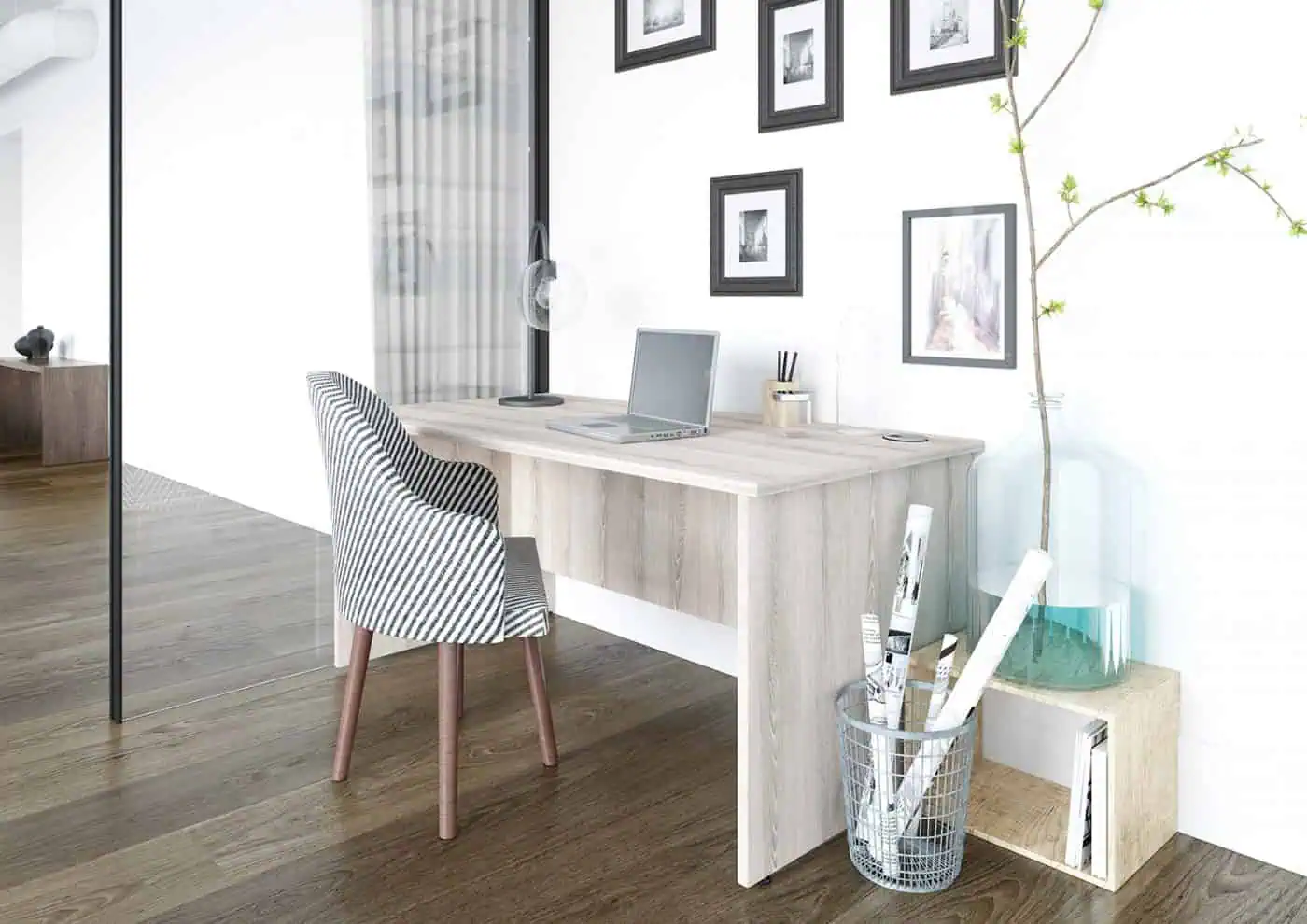 Thi công bàn làm việc gỗ MFC 2 Thi công bàn làm việc gỗ MFC 2