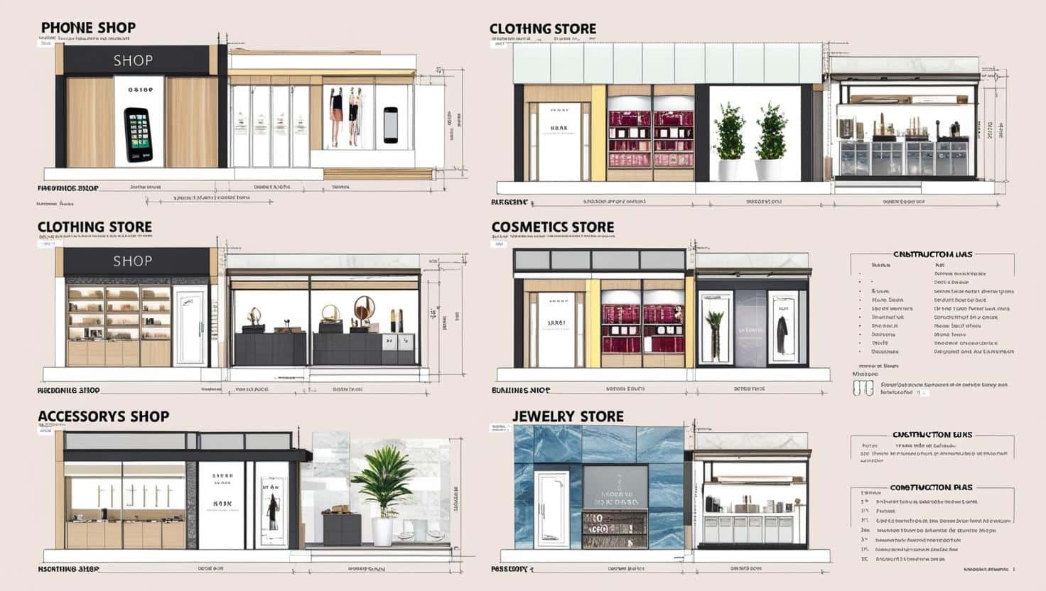 Thi công cửa hàng mỹ phẩm (2) Thi công cửa hàng mỹ phẩm (2)