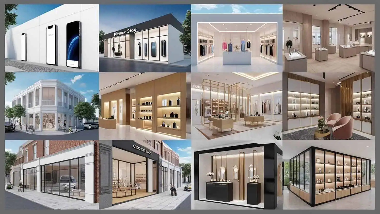 Set up thi công cửa hàng tiện lợi Set up thi công cửa hàng tiện lợi