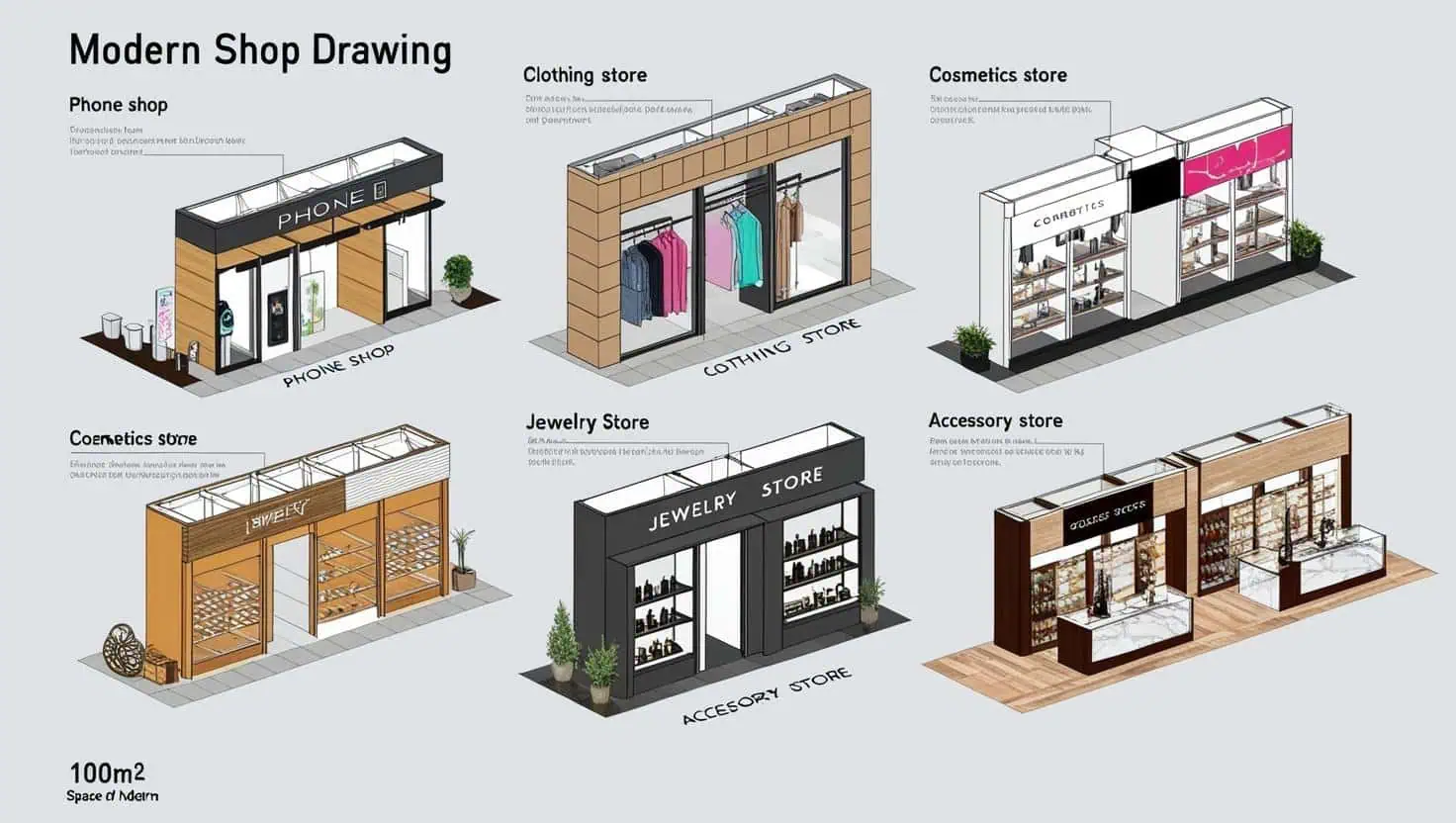 Thi công giá kệ shop (2) Thi công giá kệ shop (2)