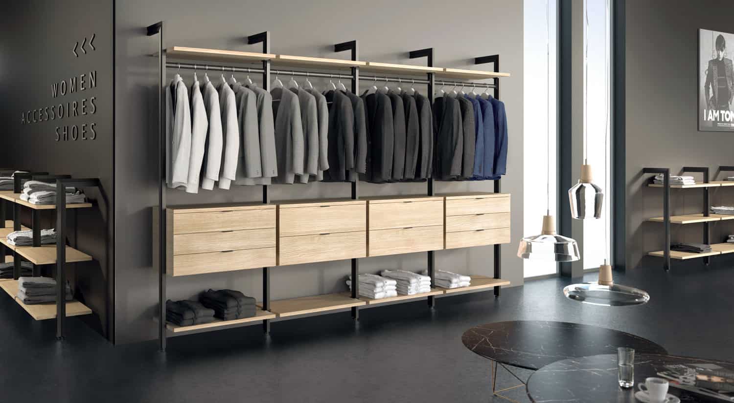 Thi công giá kệ shop 3 Thi công giá kệ shop 3