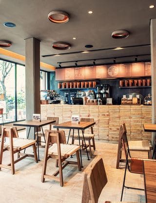 Thi công gỗ MFC cho quán cà phê 2 Thi công gỗ MFC cho quán cà phê 2