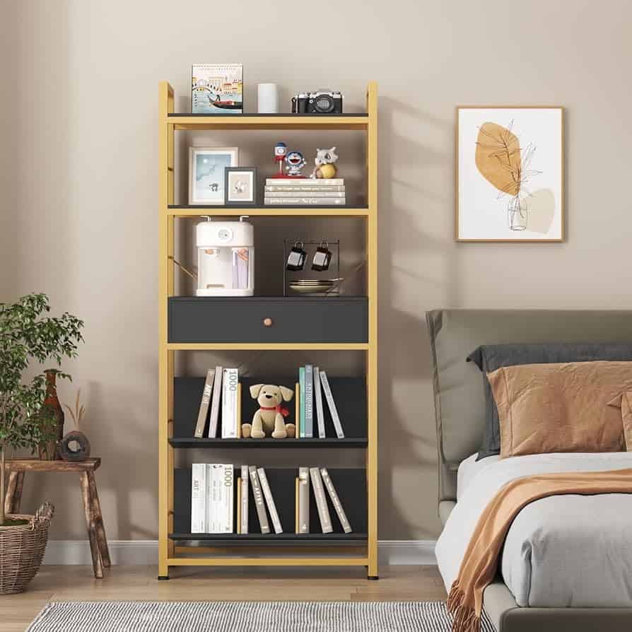 Thi công kệ sách gỗ MFC 2 Thi công kệ sách gỗ MFC 2